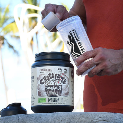 Earth Fed Muscle  Chocolate Shakeup Chocolate Grass-Fed Whey Protein 2 LB