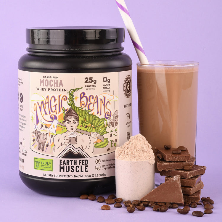 Earth Fed Muscle  Chocolate Shakeup Chocolate Grass-Fed Whey Protein 2 LB