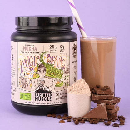Earth Fed Muscle  Chocolate Shakeup Chocolate Grass-Fed Whey Protein 2 LB