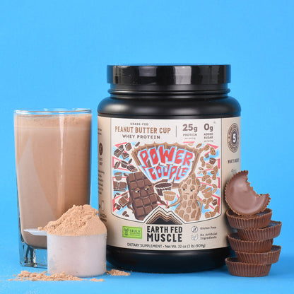 Earth Fed Muscle  Chocolate Shakeup Chocolate Grass-Fed Whey Protein 2 LB